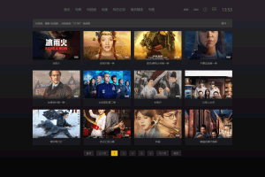 A0192苹果CMS V10首涂第十四套模板酷黑渐变特色自适应高端模板